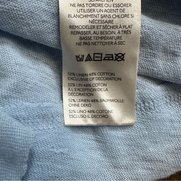 NWT Free People Love Language Tank Top in Blue Dewshine - Size Small - Picture 10 of 10